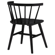 Jeffries Windsor Wood Dining Side Chair Black (Set of 2)
