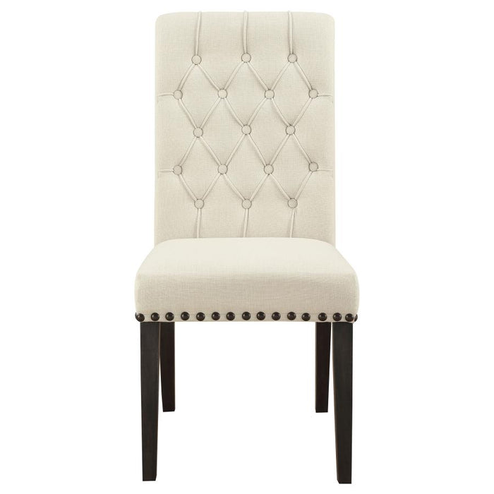 Alana Upholstered Tufted Side Chair Beige