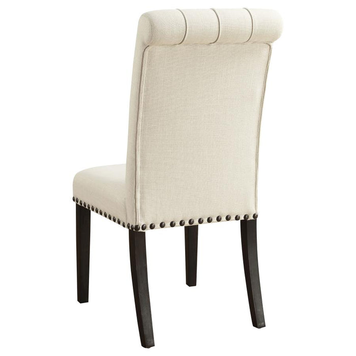 Alana Upholstered Tufted Side Chair Beige