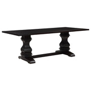 Parkins Rectangular Dining Table Set Rustic Espresso