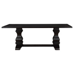 Parkins Rectangular Dining Table Set Rustic Espresso