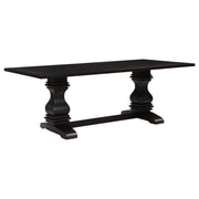 Parkins Rectangular Dining Table Set Rustic Espresso