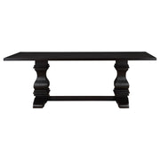 Parkins Rectangular Dining Table Set Rustic Espresso