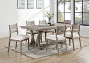 Cornelia Rectangular Dining Table Set Coastal Grey