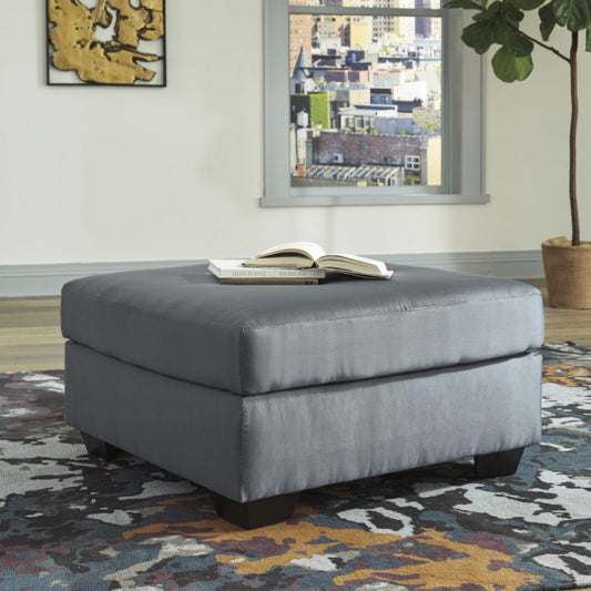 Darcy Oversized Steel Accent Ottoman