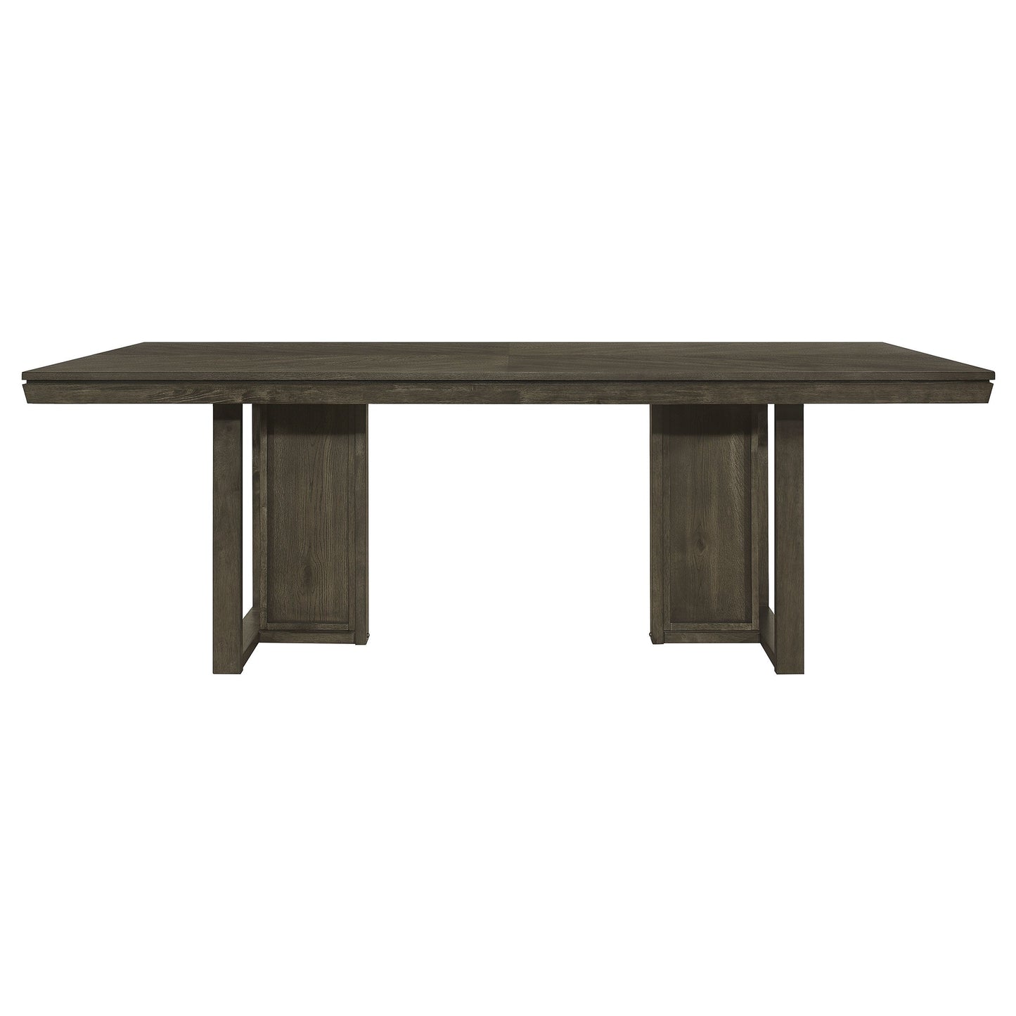 Juego de mesa de comedor rectangular Kelly gris oscuro