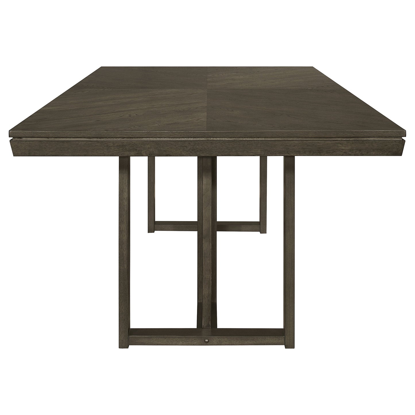 Juego de mesa de comedor rectangular Kelly gris oscuro