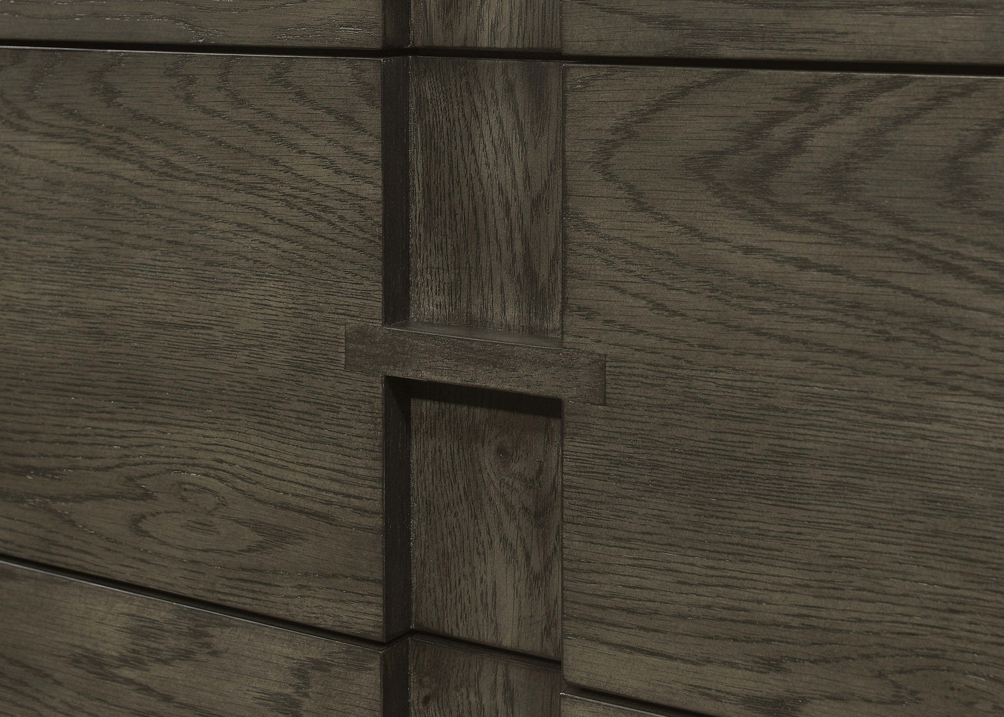 Aparador de comedor Kelly con 3 cajones y almacenamiento, color gris oscuro