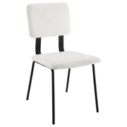 Calla Fabric Upholstered Dining Side Chair Grey (Set of 2)