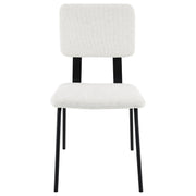 Calla Fabric Upholstered Dining Side Chair Grey (Set of 2)