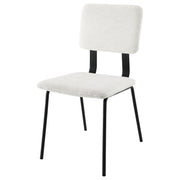 Calla Fabric Upholstered Dining Side Chair Grey (Set of 2)