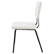 Calla Fabric Upholstered Dining Side Chair Grey (Set of 2)