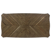 Mesa de comedor rectangular de madera Ronnie de 79 pulgadas, color crema rústico