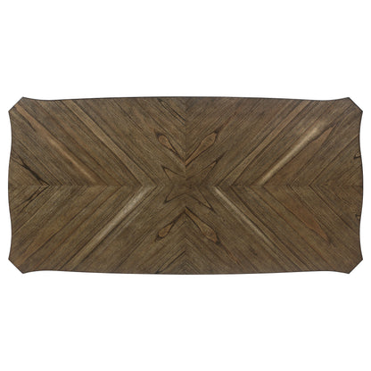 Mesa de comedor rectangular de madera Ronnie de 79 pulgadas, color crema rústico