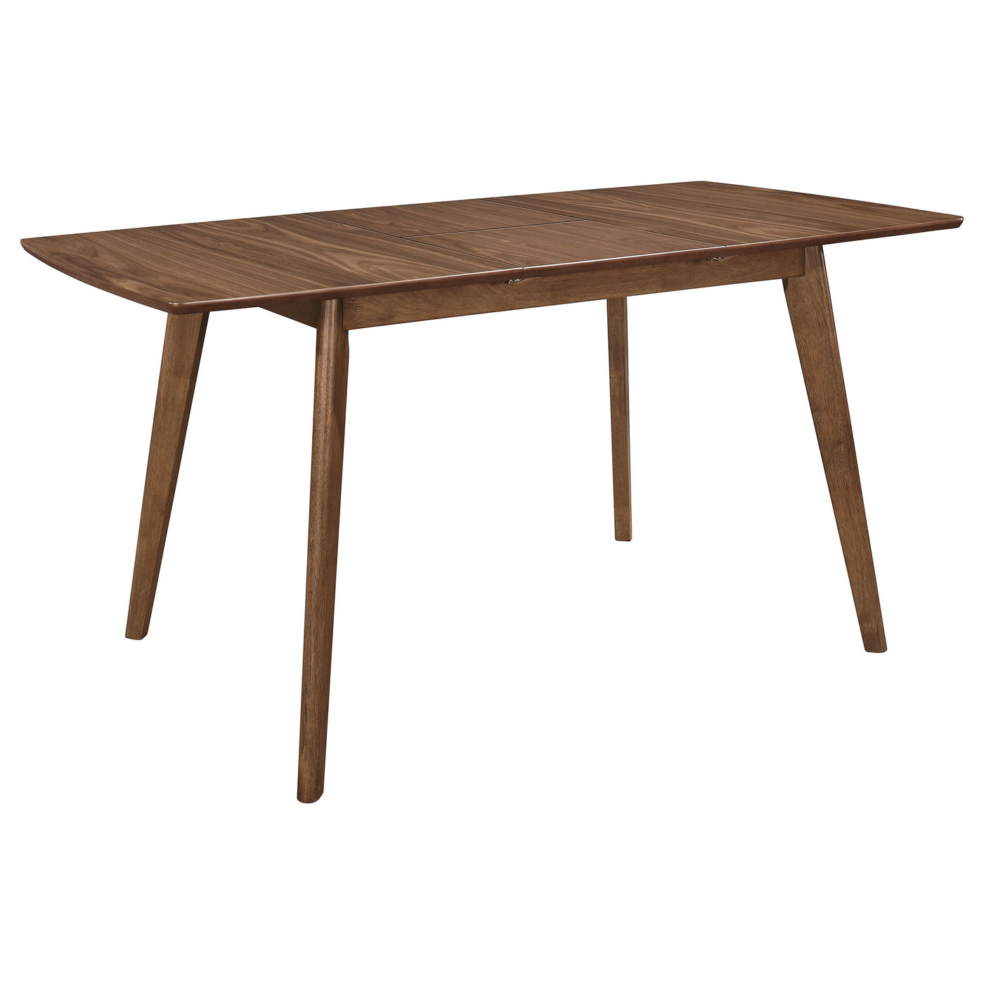 Mesa de comedor Alfredo de 63 pulgadas con hojas extensibles en nogal natural
