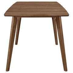 Mesa de comedor Alfredo de 63 pulgadas con hojas extensibles en nogal natural