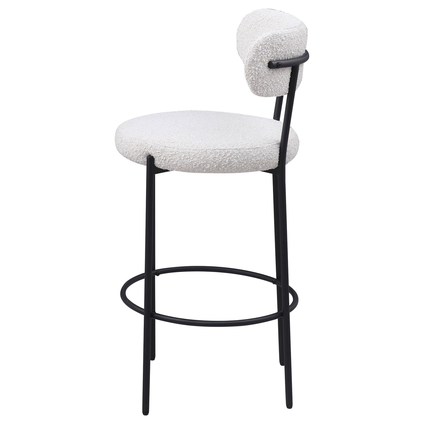 Viola Boucle Upholstered Counter Chair Cream (Set of 2)