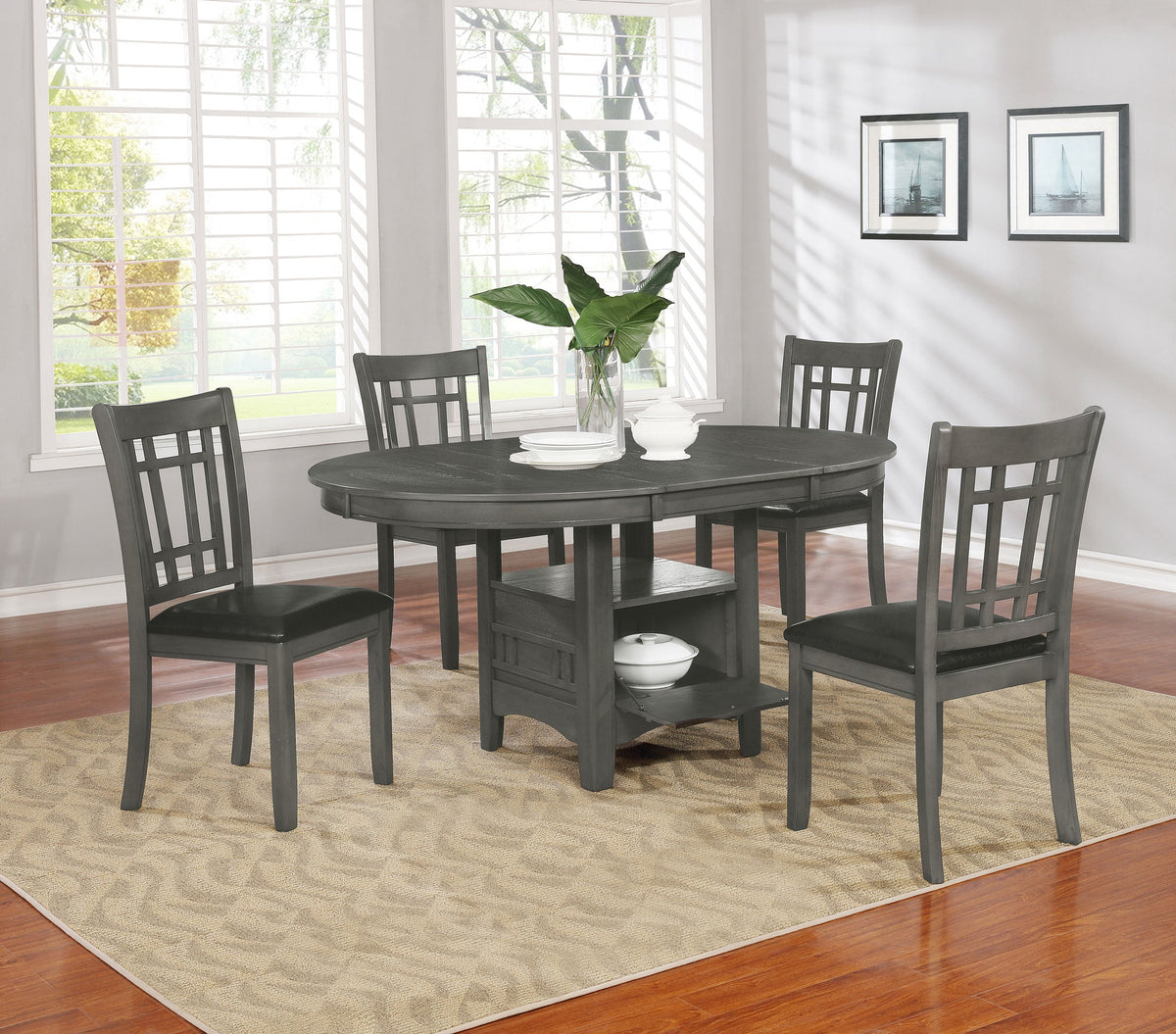 Lavon Oval 5PC Dining Set