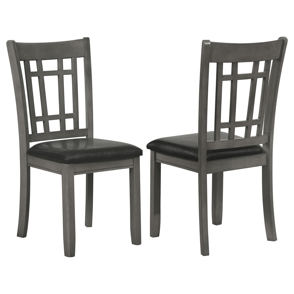 Silla de comedor auxiliar de madera Lavon color espresso (juego de 2)