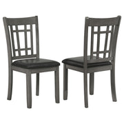 Silla de comedor auxiliar de madera Lavon color espresso (juego de 2)