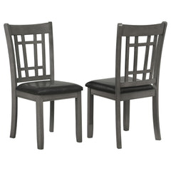 Silla de comedor auxiliar de madera Lavon color espresso (juego de 2)