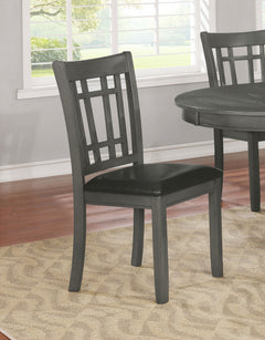 Silla de comedor auxiliar de madera Lavon color espresso (juego de 2)