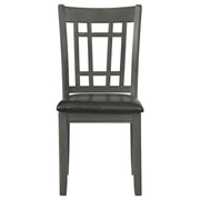 Silla de comedor auxiliar de madera Lavon color espresso (juego de 2)