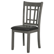 Silla de comedor auxiliar de madera Lavon color espresso (juego de 2)
