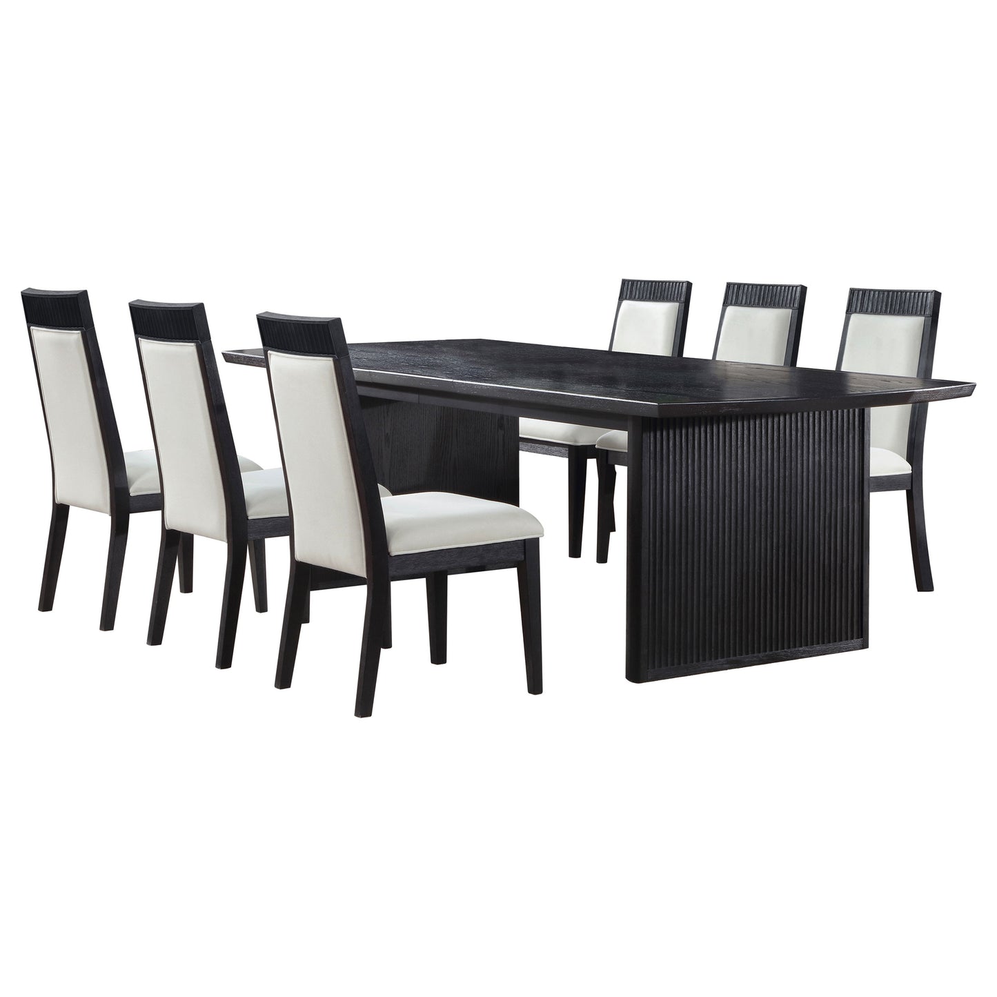 Brookmead  Extension Leaf Dining Table Set Black