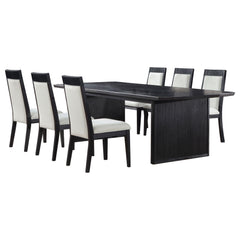 Brookmead  Extension Leaf Dining Table Set Black