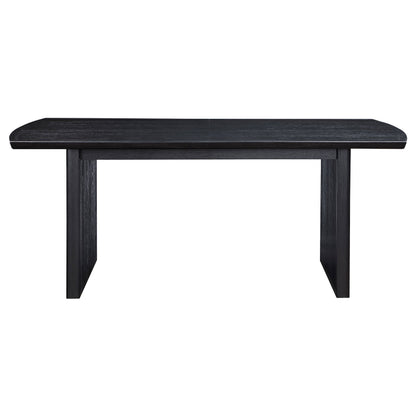 Mesa de comedor extensible Brookmead, color negro