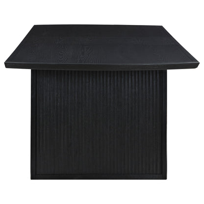 Mesa de comedor extensible Brookmead, color negro