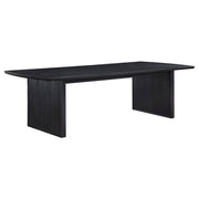 Mesa de comedor Brookmead de 100 pulgadas con hojas extensibles, color negro