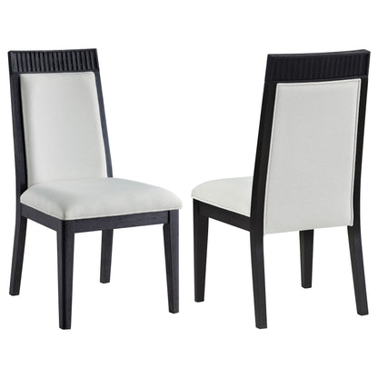 Brookmead Dining Side Chair Grey and Black (Set of 2)