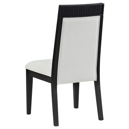 Brookmead Dining Side Chair Grey and Black (Set of 2)