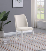 Carissa Upholstered Dining Side Chair Beige (Set of 2)