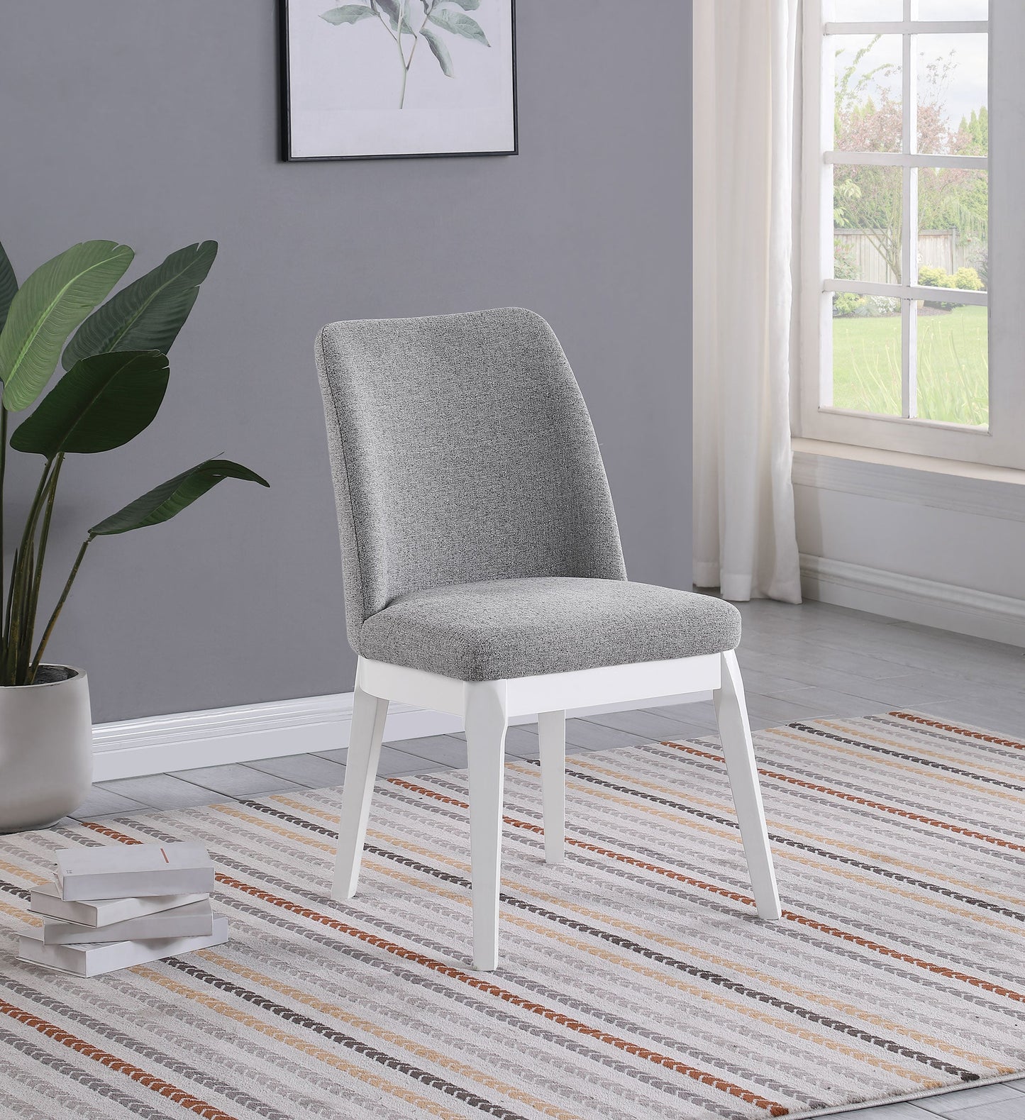 Carissa Upholstered Dining Side Chair Beige (Set of 2)