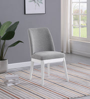 Carissa Upholstered Dining Side Chair Beige (Set of 2)