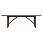 Mesa de comedor rectangular Matisse de madera de 94 pulgadas en marrón claro