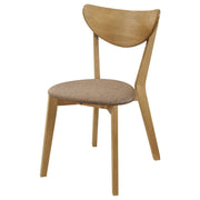 Silla de comedor Elowen de madera en nogal claro (juego de 2)