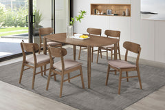 Dortch Oval Solid Wood Dining Set Walnut