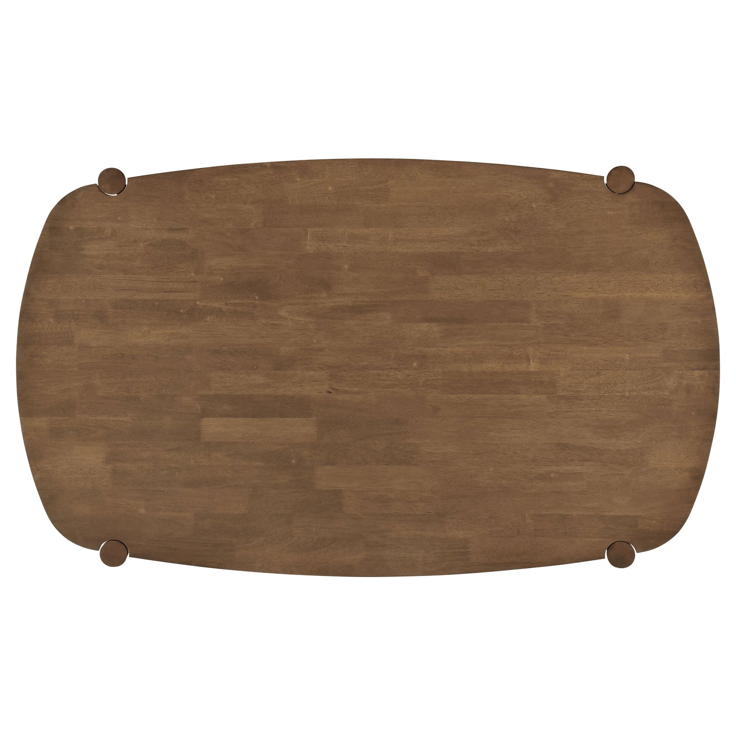 Mesa de comedor ovalada Dortch de madera maciza de 63 pulgadas en nogal