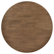 Mesa de comedor redonda Dinah de madera maciza de 47 pulgadas en nogal