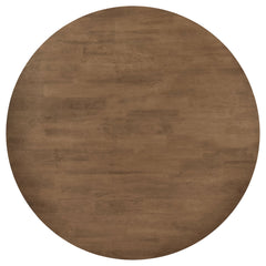 Mesa de comedor redonda Dinah de madera maciza de 47 pulgadas en nogal