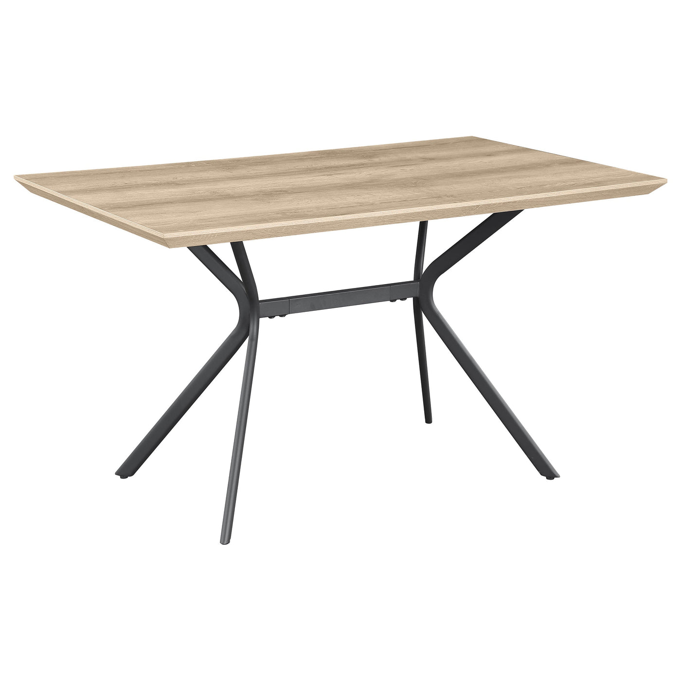 Mesa de comedor Edgecreek de madera compuesta de 53 pulgadas, color marrón claro