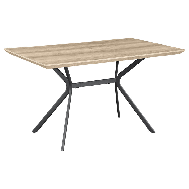 Mesa de comedor Edgecreek de madera compuesta de 53 pulgadas, color marrón claro
