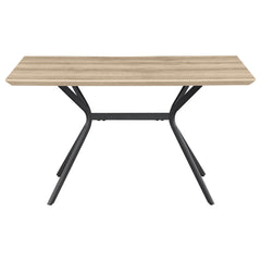 Mesa de comedor Edgecreek de madera compuesta de 53 pulgadas, color marrón claro