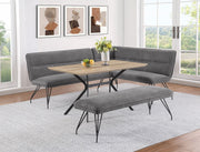 Mesa de comedor Edgecreek de madera compuesta de 53 pulgadas, color marrón claro