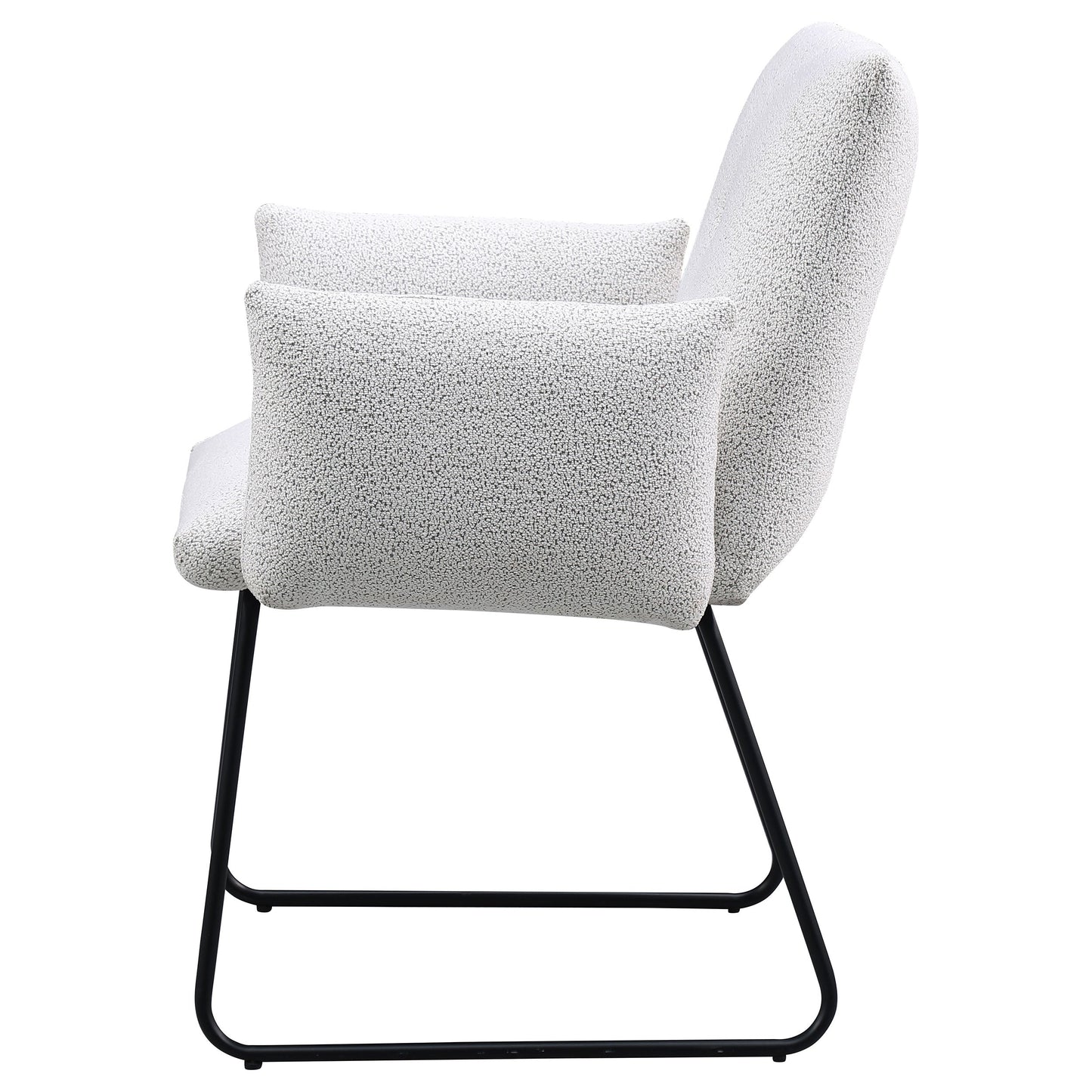 Silla de comedor tapizada Ackland gris claro (juego de 2)