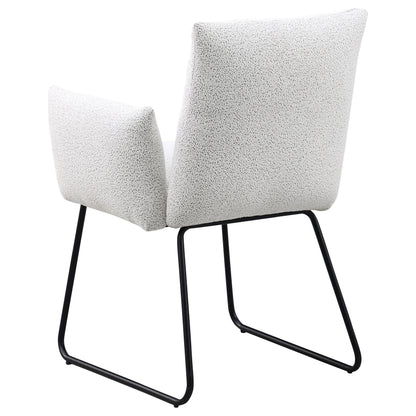 Silla de comedor tapizada Ackland gris claro (juego de 2)